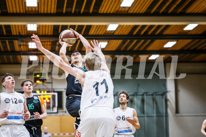 Basketball, Basketball Zweite Liga, Grunddurchgang 18.Runde, Mattersburg Rocks, UDW Alligators, Lukas Hofer (23)