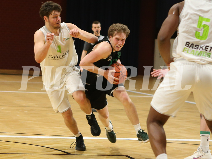 Basketball Zweite Liga 2021/22, Grunddurchgang 17.Runde Basket Flames vs. Deustch Wagram


