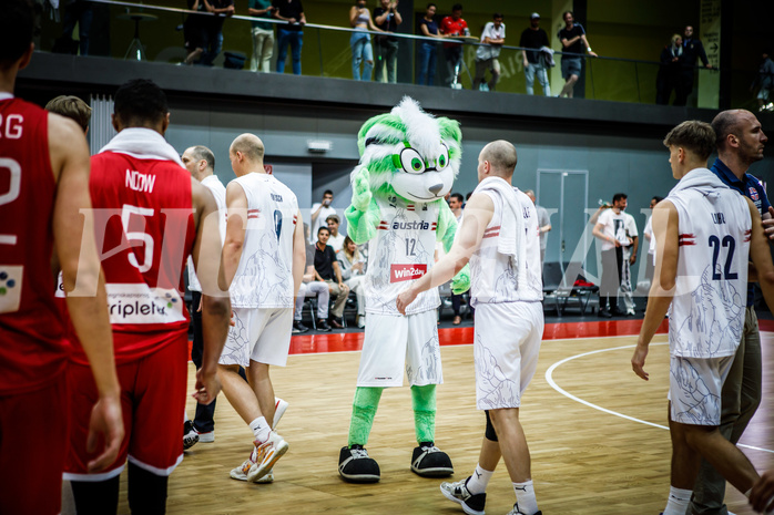 Basketball, AUT vs. NOR, Austria, Norway, Maskot