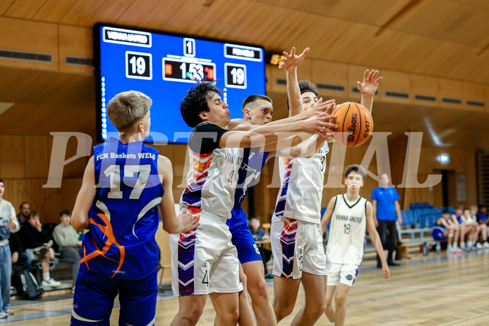 Österreichischer Basketballverband 2024/25, SLMU16, Vienna United vs. FCN Baskets Wels