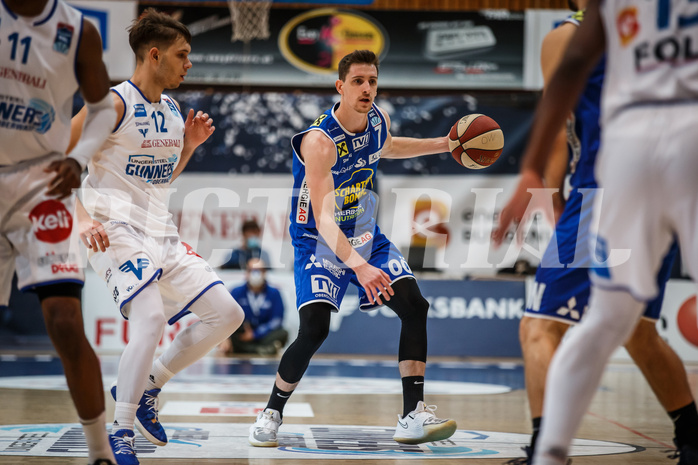 Basketball, bet-at-home Basketball Superliga 2020/21, Grunddurchgang 14. Runde, Oberwart Gunners, Gmunden Swans, Benedikt Güttl (7)