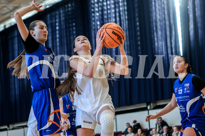 02.03.2025 Österreichischer Basketballverband 2024/25, SLWU16 Basket Flames UNION vs. DBB  Basketgirls Wels