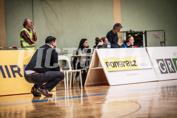 Basketball, ABL 2017/18, Grunddurchgang 29.Runde, UBSC Graz, Oberwart Gunners, Horst Leitner (Coach)