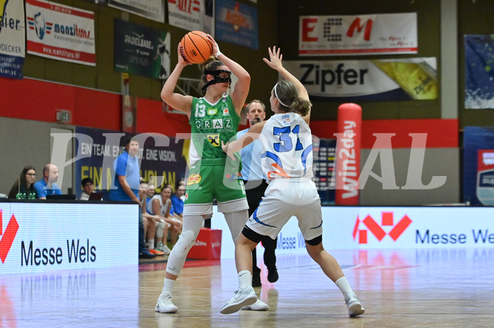 Basketball Superliga 2024/25, Grunddurchgang 5.Runde, DBB Wels vs UBI Holding Graz,


