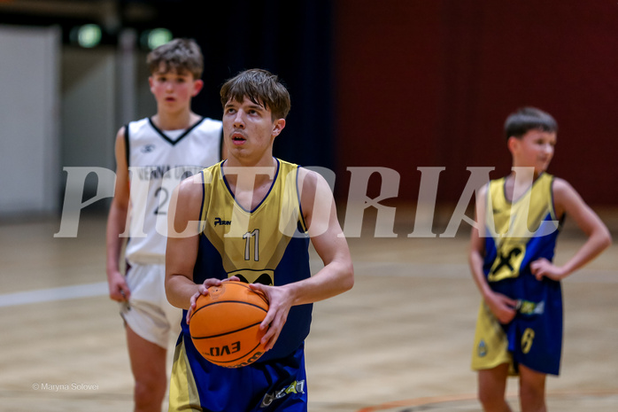 18.01.2025 Österreichischer Basketballverband 2024/25, SLMU14, Vienna United vs. Ubsc Juniors The Castle Gate