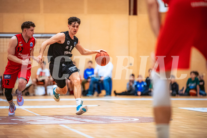 Basketball, Basketball Zweite Liga 2022/23, Playoff Viertelfinale Spiel 3, Mistelbach Mustangs, Wörthersee Piraten, Felix Leindecker (5)