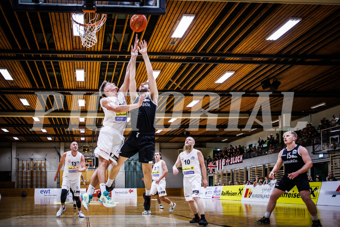 Basketball, Basketball Zweite Liga 2022/23, Grunddurchgang 1.Runde, Mattersburg Rocks, Basket Flames, Evan Frank (50)