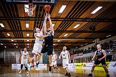 Basketball, Basketball Zweite Liga 2022/23, Grunddurchgang 1.Runde, Mattersburg Rocks, Basket Flames, Evan Frank (50)