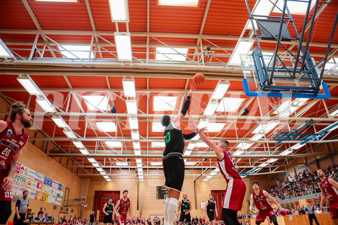 Basketball Zweite Liga 2023/24, Playoff, Finale Spiel 3 Mistelbach Mustangs vs. Union Deutsch Wagram