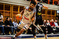 Basketball, win2day Basketball Superliga 2024/25, Grunddurchgang Runde 18, BBC Nord Dragonz, Gmunden Swans, Jalen Green (22)