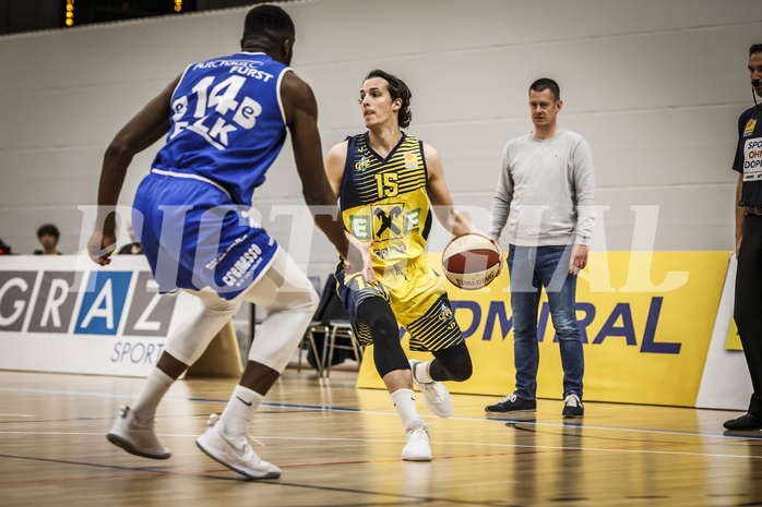 Basketball, ABL 2018/19, Grunddurchgang 36.Runde, UBSC Graz, Oberwart Gunners, Fabian Richter (15)