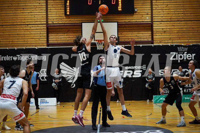 Basketball Zweite Liga 2024/25, Grunddurchgang 2.Runde Raiders Tirol vs. Vienna Timberwolves


