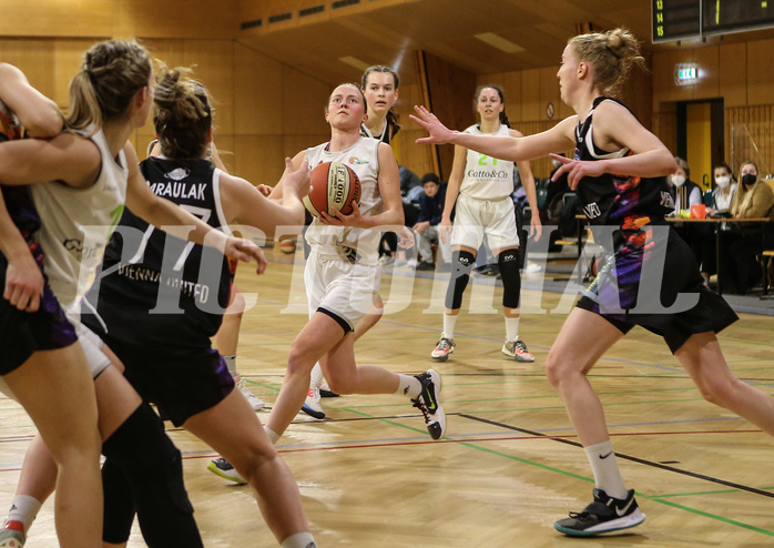 Basketball Damen Superliga 2021/22, Grunddurchgang 8.Runde Basket Flames vs. Vienna United


