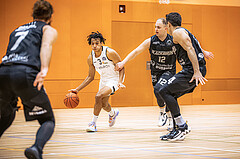 Basketball, Basketball Zweite Liga 2022/23, Grunddurchgang 19.Runde, Basket Flames, Güssing Blackbirds, Yann Grandperret (3)