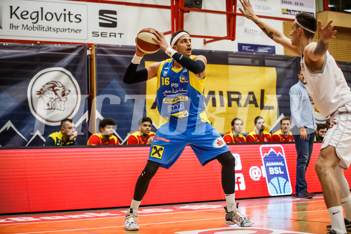 Basketball, Admiral Basketball Superliga 2019/20, Grunddurchgang 9.Runde, Traiskirchen Lions, SKN St. Pölten, Marko Kolaric (16)