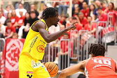 Basketball Superliga 2023/24, Playoff, Viertelfinale Spiel 4 SKN St. Pölten vs. Traiskirchen Lions


