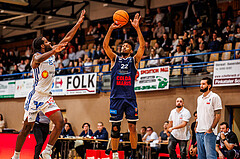 Basketball, win2day Basketball Superliga 2024/25, Grunddurchgang Runde 19, Oberwart Gunners, BBC Nord Dragonz, Jalen Green (22)