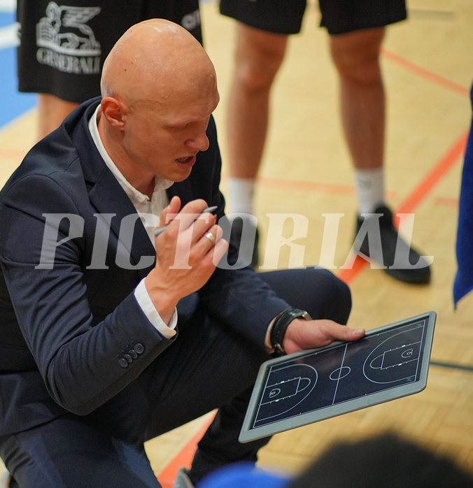 Basketball, Basketball Superliga 2024/25, Playoffs, Viertelfinale Spiel 3, Oberwart Gunners vs. Kapfenberg 