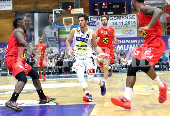 Basketball ABL 2015/16 Grunddurchgang 7.Runde Gmunden Swans vs. WBC Wels


