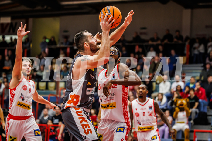 Basketball, win2day Basketball Superliga 2024/25, Grunddurchgang 12.Runde, Traiskirchen Lions, Klosterneuburg Dukes, Dragan Bjeletic (0)