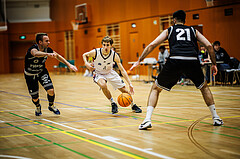 Basketball, Basketball Zweite Liga 2024/25, Grunddurchgang 8.Runde, Vienna United, Wörthersee Piraten, Tim Huber (2), Mykyta Bitkin (4)