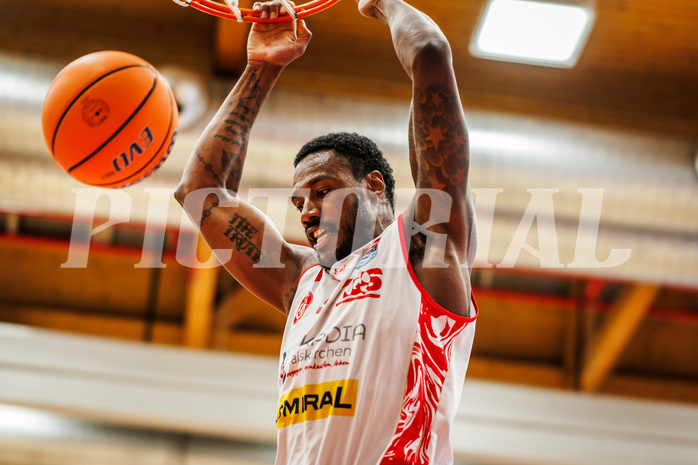 Basketball, win2day Basketball Superliga 2024/25, Grunddurchgang 6.Runde, Traiskirchen Lions, Oberwart Gunners, Delvon Johnson (5)