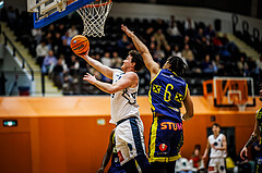 Basketball, Basketball Zweite Liga 2024/25, Grunddurchgang 17.Runde, Vienna Timberwolves, Future Team Steiermark, Philipp D'Angelo (9)