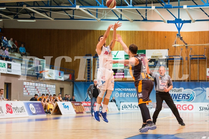 Basketball, ABL 2016/17, Grunddurchgang 22.Runde, Oberwart Gunners, Klosterneuburg Dukes, Benjamin Blazevic (12), Christoph Greimeister (12)