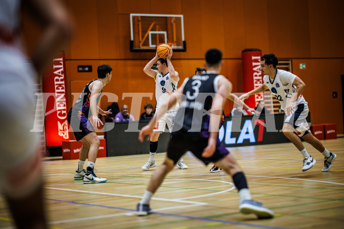 Basketball, Basketball Zweite Liga 2024/25, Grunddurchgang 3.Runde, Vienna Timberwolves, Vienna United, Philipp D'Angelo (9)