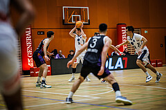Basketball, Basketball Zweite Liga 2024/25, Grunddurchgang 3.Runde, Vienna Timberwolves, Vienna United, Philipp D'Angelo (9)