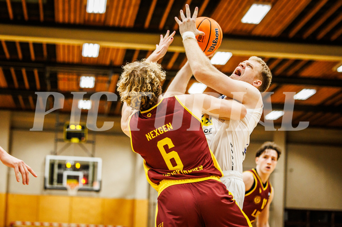 Basketball, Basketball Zweite Liga 2024/25, Grunddurchgang 6.Runde, Mattersburg Rocks, Traiskirchen Lions, Asdren Drew Koka (22)