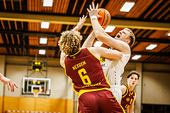 Basketball, Basketball Zweite Liga 2024/25, Grunddurchgang 6.Runde, Mattersburg Rocks, Traiskirchen Lions, Asdren Drew Koka (22)