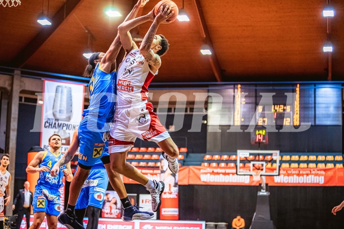 Basketball, Win2Day Superliga 2022/23, Grunddurchgang 7.Runde, BC GGMT Vienna, SKN St. Pölten, Christopher Ferguson (20), Khalid Thomas (15)