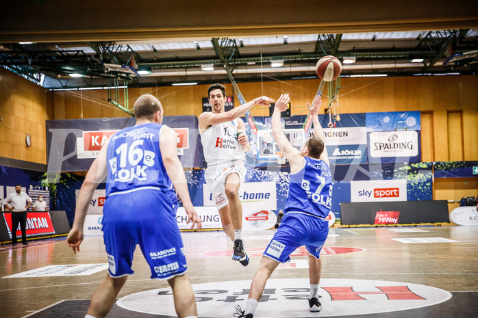 Basketball, bet-at-home Basketball Superliga 2020/21, Platzierungsrunde 9.Runde, Kapfenberg Bulls, Oberwart Gunners, Dejan Cigoja (10)