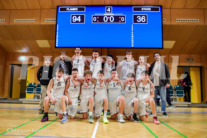 09.11.2024 Österreichischer Basketballverband 2024/25, SLMU14, Basket Flames WAT vs STARS Basketball