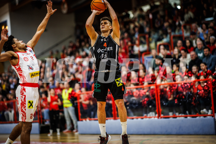 Basketball, Win2Day Superliga 2024/25, Grunddurchgang 15.Runde, Traiskirchen Lions, Fuerstenfeld Panthers, Armin Hrstic (4)