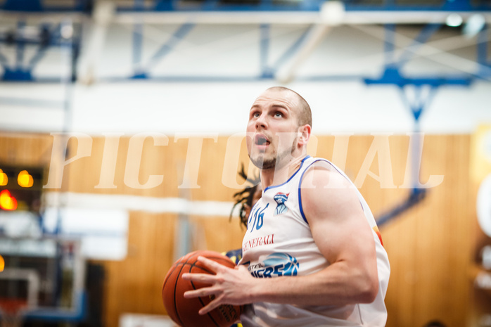 Basketball, bet-at-home Basketball Superliga 2021/22, Platzierungsrunde Spiel 8, Oberwart Gunners, UBSC Graz, Renato Poljak (16)