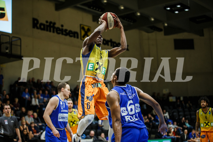 Basketball, Admiral Basketball Superliga 2019/20, Grunddurchgang 9.Runde, UBSC Graz, Oberwart Gunners, Derrik Jamerson (6)
