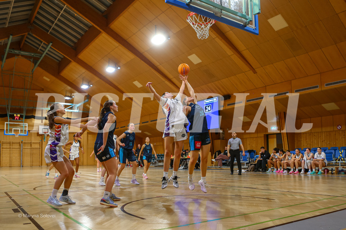 01.12.2024 Österreichischer Basketballverband 2024/25, SLWU19, Vienna United vs. Vienna Timberwolves