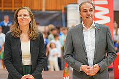 Basketball, Basketball Superliga 2024/25, Playoffs, Finale Spiel 1, Oberwart Gunners vs. BBC Nord Dragonz