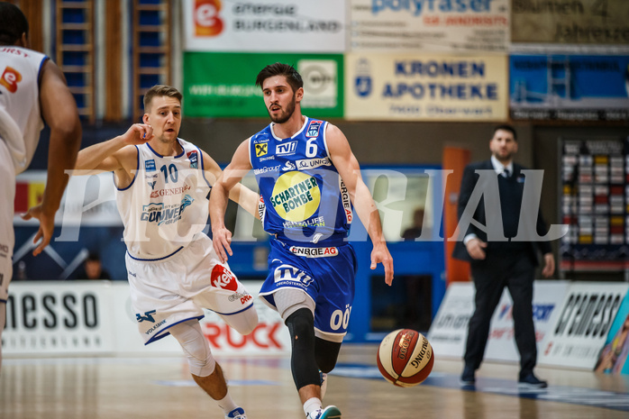 Basketball, Admiral Basketball Superliga 2019/20, Grunddurchgang 11.Runde, Gunners Oberwart, Gmunden Swans, Daniel Friedrich (6)