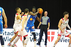 Basketball Superliga 2023/24, Gruunddurchgang 21.Runde BC Vienna vs. Oberwart Gunners



