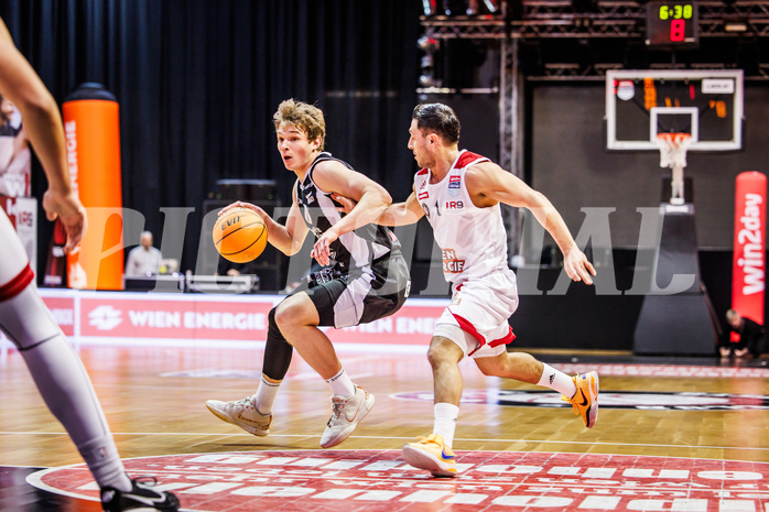 Basketball, win2day Basketball Superliga 2023/24, Grunddurchgang 12.Runde, BC Vienna, Kapfenberg Bulls, Miro Zapf (7)