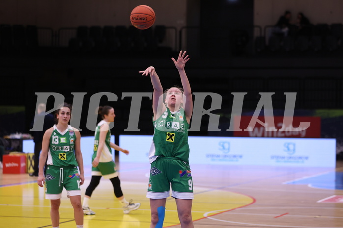 12.03.2023, Graz, Raiffeisen Sportpark, Basketball Damen Superliga 2022/23, Semifinale Spiel 2, UBSC-DBBC Graz vs. UBI Holding Graz,  