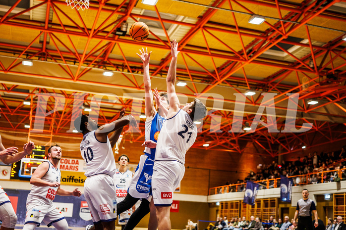 Basketball, win2day Basketball Superliga 2023/224, Grunddurchgang Runde 16, BBC Nord Dragonz, Oberwart Gunners, Florian Koeppel (8)