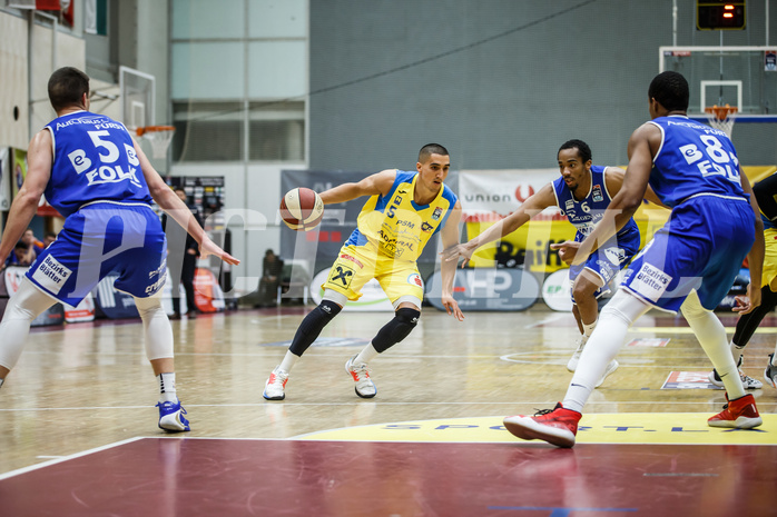 Basketball, Admiral Basketball Superliga 2019/20, Grunddurchgang 15.Runde, St. Pölten, Oberwart Gunners, Philip Jalalpoor (5)