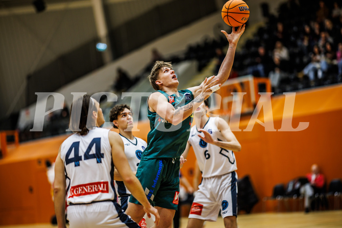 Basketball, Basketball Zweite Liga 2024/25, Grunddurchgang 12.Runde, Vienna Timberwolves, Dornbirn Lions, Davids Grinbergs (11)