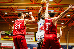 Basketball, win2day Basketball Superliga 2023/224, Grunddurchgang Runde 22, BBC Nord Dragonz, BC Vienna, Austen Awosika (10)