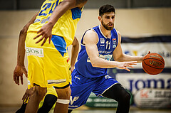 Basketball, bet-at-home Basketball Superliga 2021/22, Platzierungsrunde 9.Runde, SKN St. Pölten Basketball, Oberwart Gunners, Ioannis Chatzinikolas (11)