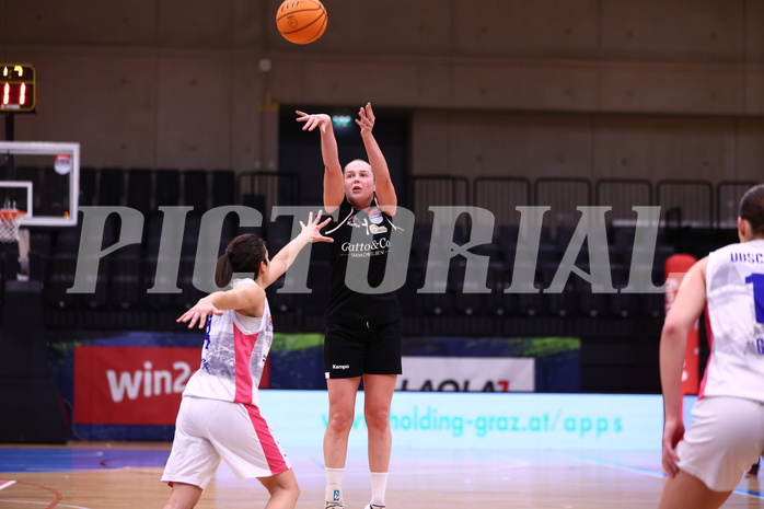 13.01.2024, Graz, Raiffeisen Sportpark, Basketball Damen Superliga 2023/24, Grunddurchgang 9.Runde, UBSC-DBBC Graz - Basket Flames Women ,  
